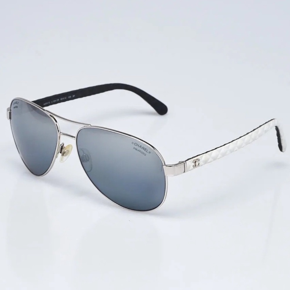 Authentic Chanel Aviator Pilot Polarized Sunglasses